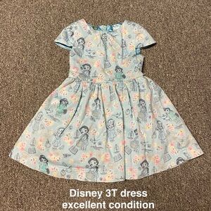 Disney Animators’ Collection Blue Floral Princess Sketch Casual Dress